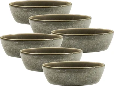 Produktbild von Bitz Bowl matt grey / shiny grey 18 cm Set6