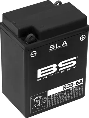 Productafbeelding van BS Batterij: Fabrieksgeactiveerde, onderhoudsvrije SLA-batterij - B38-6A