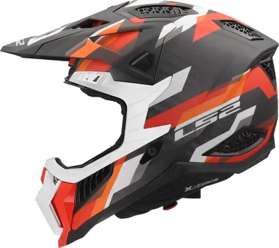 Immagine prodotto di Casco da motocross LS2 MX703 X-Force Phantom, arancione/rosso, L (59/60)