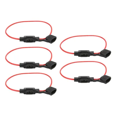 Imagen del producto de Soporte para fusibles, soporte para fusibles en línea, fusible en línea, soportes para fusibles en línea de 12V, soporte para fusibles de automóvil, piezas para automóviles