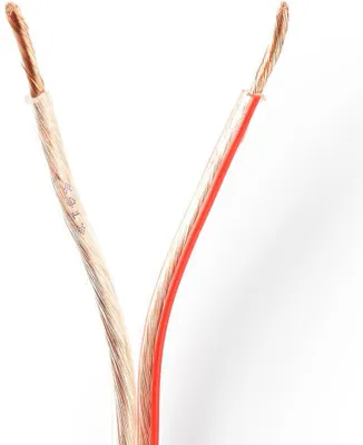 Produktbild von Nedis Lautsprecherkabel - 2 x 2.50 mm² - CCA - 100 m - Rund - PVC - Transparent - Eingewickelt