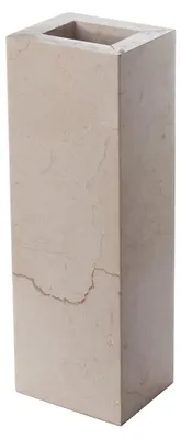 Productafbeelding van Beige Sandstone Vaasje voor Bloemen, Rectangular 24x10x8cm
