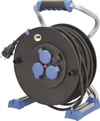Produktbild von Xperts Kabeltrommel Außen 50m Verlängerung H07RN-F 3G1,5 3 Steckdosen 1 USB IP44