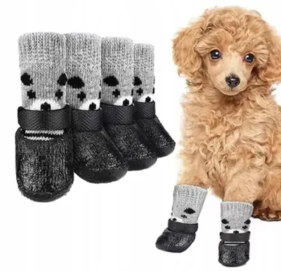 Obrázek produktu pro DKM Psí boty ochranné protiskluzové s Velcro L