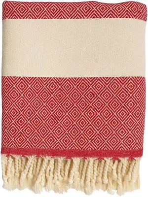 Produktbild von Strandtuch - Saunatuch - Turkish Hamamtuch - 100% Baumwolle Handtücher 90x180 cm - Blau