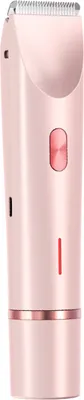 Produktbild von Doppelkopf-Elektrorasierer für Damen, wiederaufladbar über USB, wasserdicht, tragbar, für die Reise, Gesicht, Körper, Bikinizone, Arme und Beine, Haarentfernung, Rasierer, Epilierer
