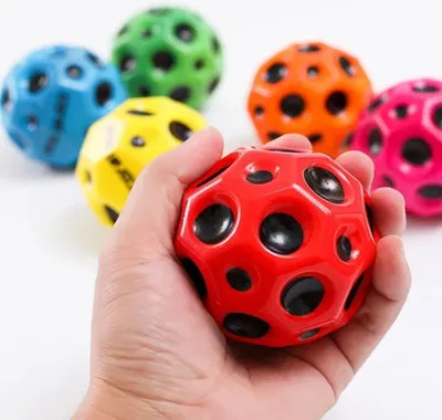 Produktbild von OLi Spielball Ball 6 Stück Hohe Springende Stressabbau für Erwachsener & Kinder ( Hüpfbälle Gummiball Spaceballs 7 cm