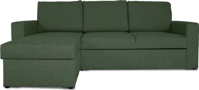 Zdjęcie produktu dla Odin tapczan, z przechowywania sofa narożna prawy lub lewy zielony.