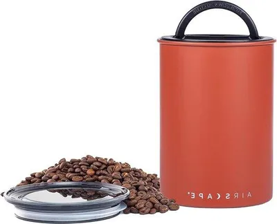Obrázok produktu pre Nádoba na kávu, stredná, červená matná, nerezová oceľ