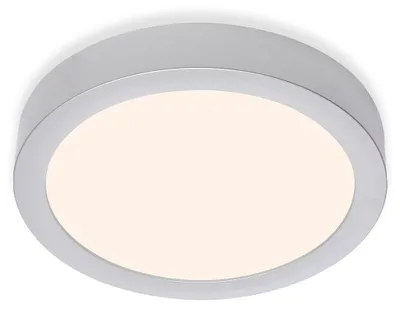 Produktbild von LED Aufbauleuchte Deckenlampe 16,5 W 3000K Chrom-Matt IP20 Ø22,5cm Briloner