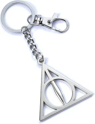 Immagine prodotto di Portachiavi dei Doni della Morte di Harry Potter, design in metallo, articolo da regalo