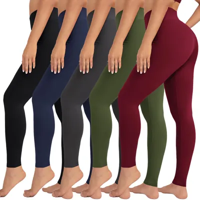 Zdjęcie produktu dla Legginsy VALANDY damskie, wysoki stan, elastyczne, modelujące brzuch, idealne do ćwiczeń, rozmiar L