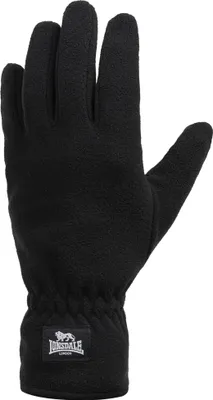 A black Lonsdale glove is shown against a white background.