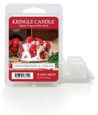 Obrázek produktu pro Vonná svíčka Kringle Candle, vůně Jahody a smetana (64 g)
