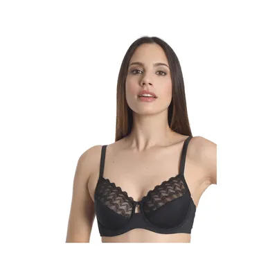 Produktbild von Sassa Klassischer Damen Bügel-BH, schwarz, alltagstauglich
