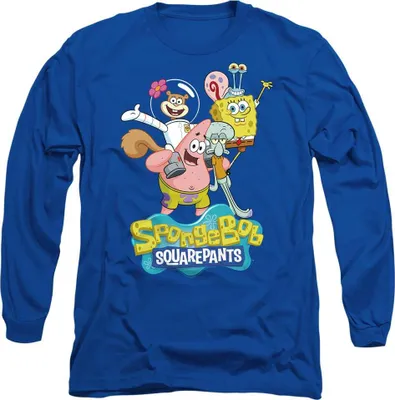 Produktbild von SpongeBob SquarePants - T-Shirt für Herren/Damen Uni TV10708 (XL) (Königsblau)