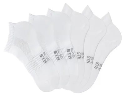 Produktbild von H.I.S. Sportsocken Damen Herren Kurzsocken und Sneakersocken in einem Pack 6 -teilig 6x weiß Größe 35/38