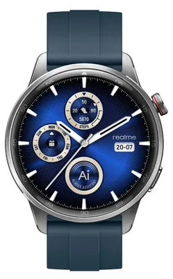 Produktbild von realme Watch S2 AMOLED Smartwatch 1,43" Silber Stahl IP68 Herzfrequenzmesser