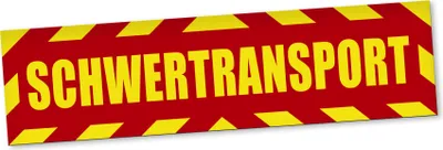 Produktbild von PantherPixel Schwertransport Magnetschild Auto LKW Begleitfahrzeug Magnetfolie Geschenkidee 60 x 16 cm STANDARDFARBFOLIEN