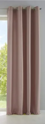 Immagine prodotto di Tenda opaca Trasparente »PALERMO« con occhielli e fermacarte Sciarpa decorativa HxL 145x140 cm Taupe, 10000265