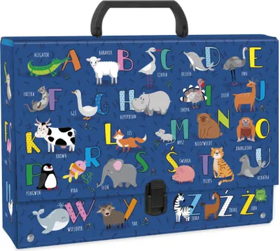 Immagine prodotto di Cartella con maniglia A4 9cm Alfabeto Derform 6184