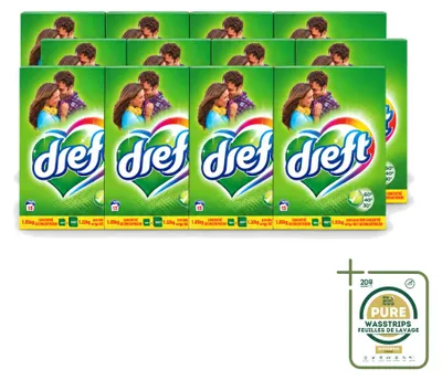 Produktbild von 12 x Dreft Waschpulver Original für Weißes und Buntes - 1,05 kg - Vorratspackung - 12 Stücke