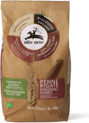 Produktbild von NUDELN (AUS VOLLKORNBROT) PENNE  500 g – ALCE NERO