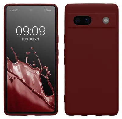 Produktbild von kwmobile Handyhülle für Google Pixel 7a Hülle - weiches Handy Silikon Case - Schutzhülle Cover - Tawny Red