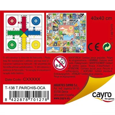 Image de Cayro Parchís-Jeu de société en bois 40x40 Cm Multicolore One Size