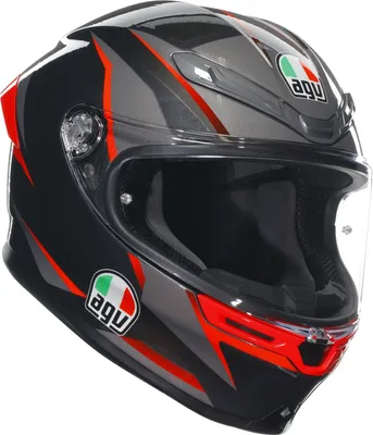 Produktbild von AGV K6 S Slashcut Integralhelm Schwarz / Grau / Rot XL