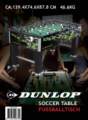 Produktbild von Dunlop-Kicker-Fußball-Tisch, schwarz