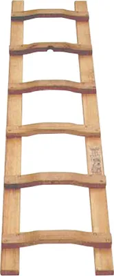 Produktbild von Holz Dachdeckerleiter geleimt +4 Holzschrauben mit 8 Sprossen 2,38m lang