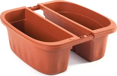 Image de BAMA Jardinière suspendue KLUNIA, couleur terracotta Quantité : 2 pièces, Dimensions : 40 cm