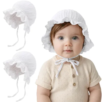 Productafbeelding van Zomermuts voor Babymeisjes met Ruches en Verstelbaar Koord