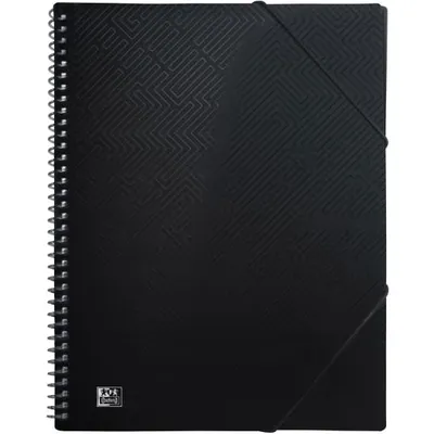 Produktbild von Oxford 400104492, Schwarz, Polypropylen (PP), 20 Taschen, A4, 250 mm, 310 mm