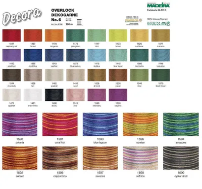 Produktbild von Madeira Decora 6 Viskosegarn 100m Farbe 1585 tourmaline
