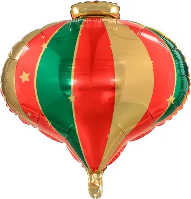 Produktbild von Weihnachtskugel Folienballon, 51x49cm, Mix