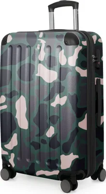 Produktbild von HAUPTSTADTKOFFER Spree - Trolley 65cm mit Erweiterung, Hardshell Suitcase, Check-In Reisekoffer Gepäck 20 kg 4 Rollen, Hartschalen-Koffer TSA, 74L,Camouflage