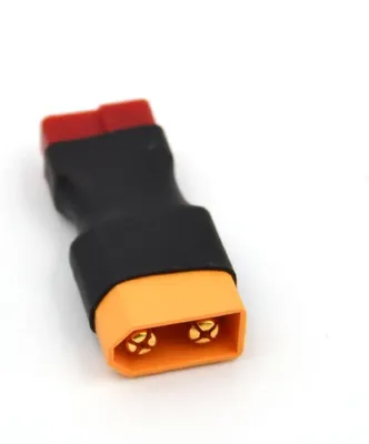 Immagine prodotto di Adattatore da spina XT60 a presa T | Conversione rapida e senza fili | Leggero e compatto, rosso nero, plastica
