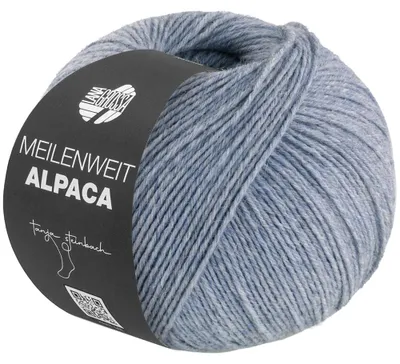 Produktbild von Lana Grossa - Meilenweit 6-fach 150g Alpaca uni 1012 graublau