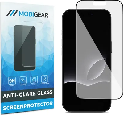 Produktbild von Mobigear Premium iPhone 17 Pro Panzerglas Gehärtetes Glas Displayschutz Anti-Glare - Hüllenfreundlich - Schwarz