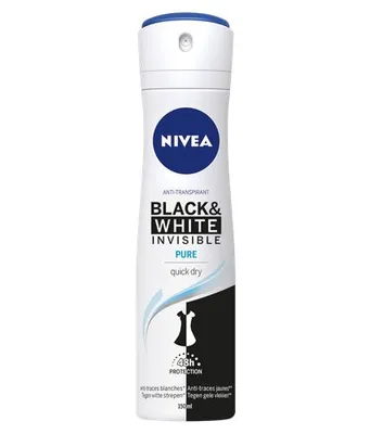 Produktbild von Nivea Deospray – Invisible Black & White Pure 150 ml