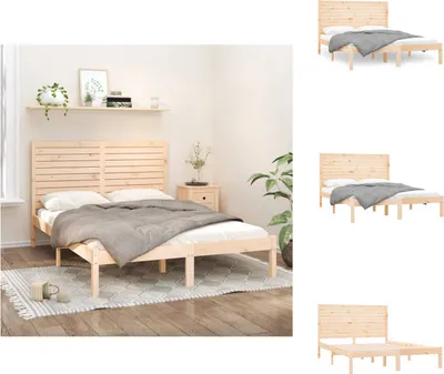 Produktbild von vidaXL Massivholzbett 120x200 cm - Betten & Bettgestelle