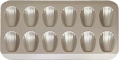 Produktbild von Silikonofen für Goldkuchen (oval, 12-teilig)