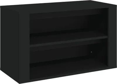 Obrázok produktu pre vidaXL Stojan na topánky čierny 75x35x45 cm Materiál drevo