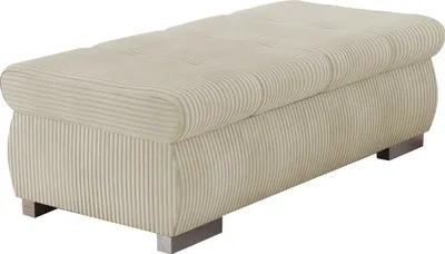 Produktbild von MIRJAN24 Polsterhocker Orkan Groß, Moderne Sitzhocker vom Hersteller, Holzkonstruktion, 120x60x39 cm (Farbe: Poso 100)
