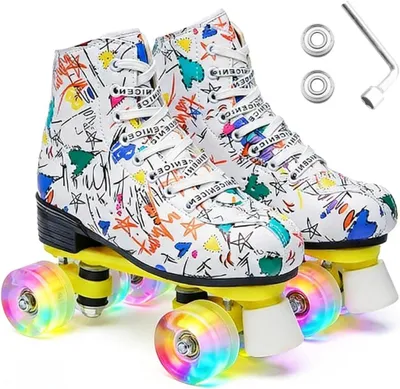 Produktbild von Rollschuhe mit leuchtenden Rollen