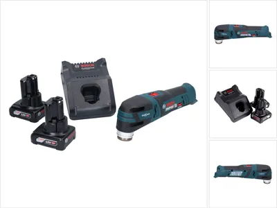 Immagine prodotto di Bosch GOP 12V-28 Professional Starlock Brushless Cordless Sander Cutter + 2x 6.0 Ah Batterie + Caricabatterie