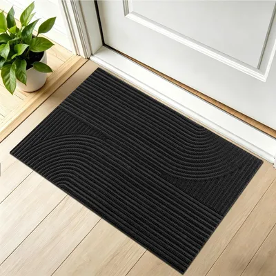 Immagine prodotto di Tappetino per interni/esterni, 50x80 cm, nero, antiscivolo