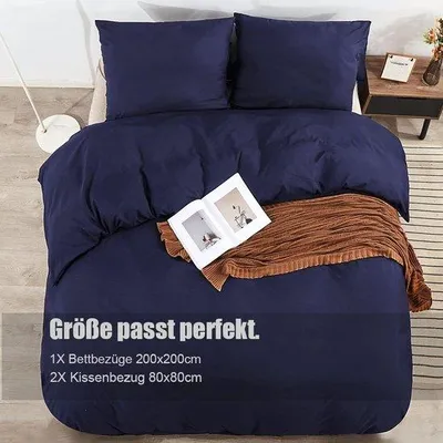 Productafbeelding van Famanu dekbedovertrek set - Zacht microvezel dekbedovertrek, 200 x 200 cm